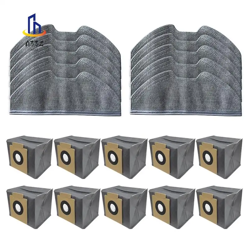 

A33Z-Compatible For Eufy X8 Pro /X10 Pro Omni Robot Vacuum Replacement Mop Pads Dust Bags Spare Parts Accessories