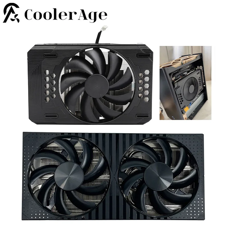 For DELL RTX 3060 Ti Graphics Card Heatsink Replacement ITX Case RTX3060Ti Video Card DIY Single Fan Heatsink