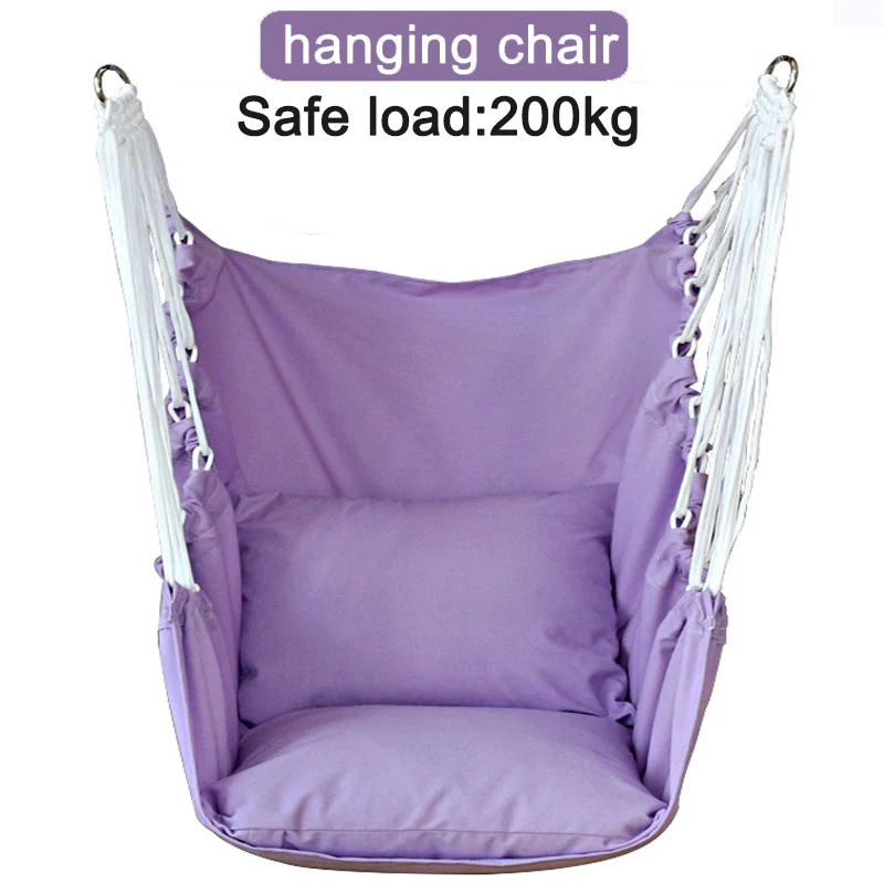 Safety Room Fitness Hanging Chair Purple Swing Sports 200kg Adjustable Hammock Indoor Outdoor Door Horizontal Bar Fitness Ring