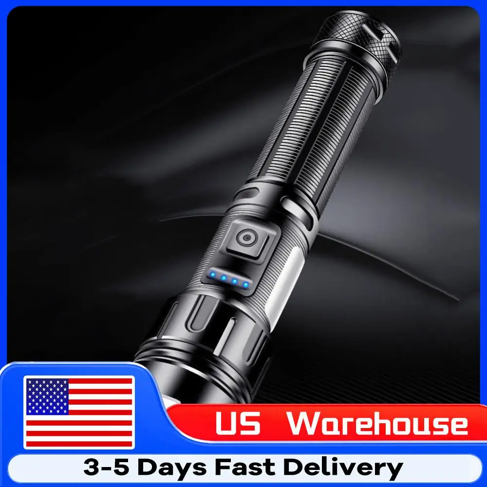 

Фонарь XHP50 800 лм с COB LED, уличный фонарь 1200 мАч, перезаряжаемый через USB Type-C, водонепроницаемый IPX4, для кемпинга и рыбалки