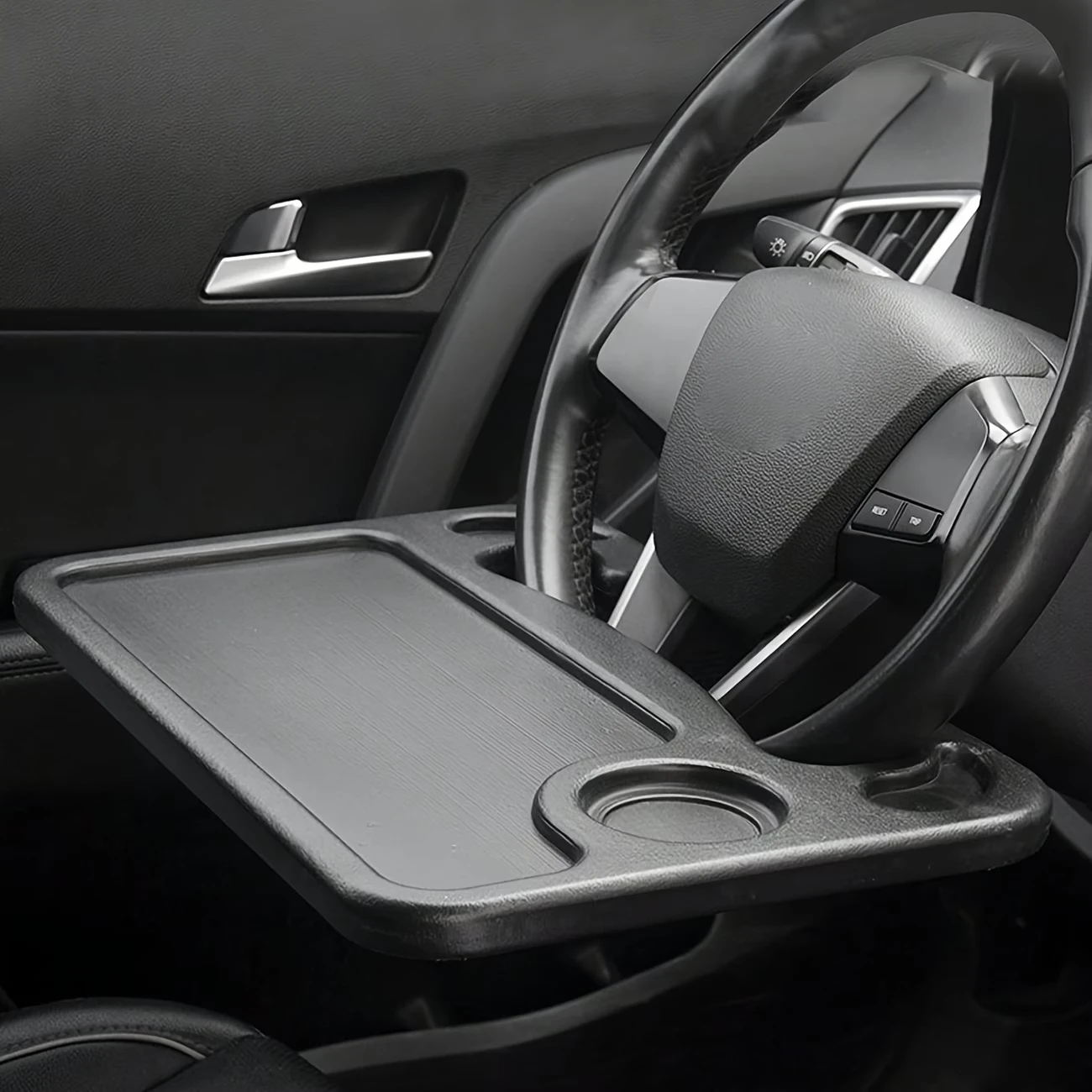 Car Steering Wheel Table Multifunctional Dining Desk Universal Steering Wheel Mount Laptop Tablet Holder Portable Interior Part