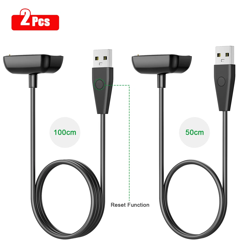 

2Pcs/lot 1m 0.5m USB Charger For Fitbit Charge 5 Charging Cable Dock For Fitbit Luxe/Luxe Special Edition USB Charger Cord