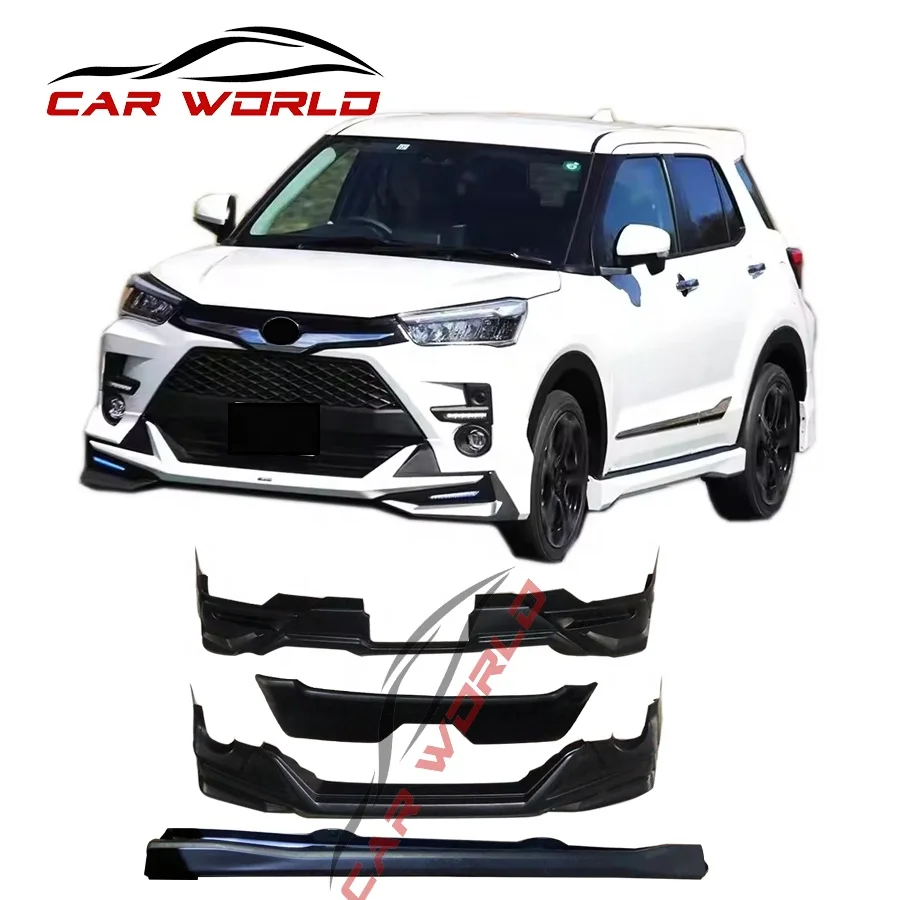 car body kit for 2019-2021 Toyota RaiZE front lip rear lip side skirts spoiler for RaiZE bumper lips  plastic material no color