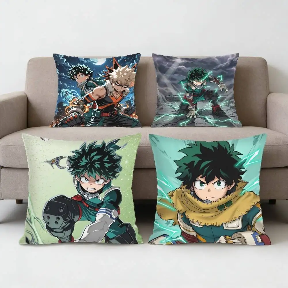 Deku Bakugou Shouto Hero A-Academia Pillow Case for Sofa Living Room Home office Decor Protective Cover