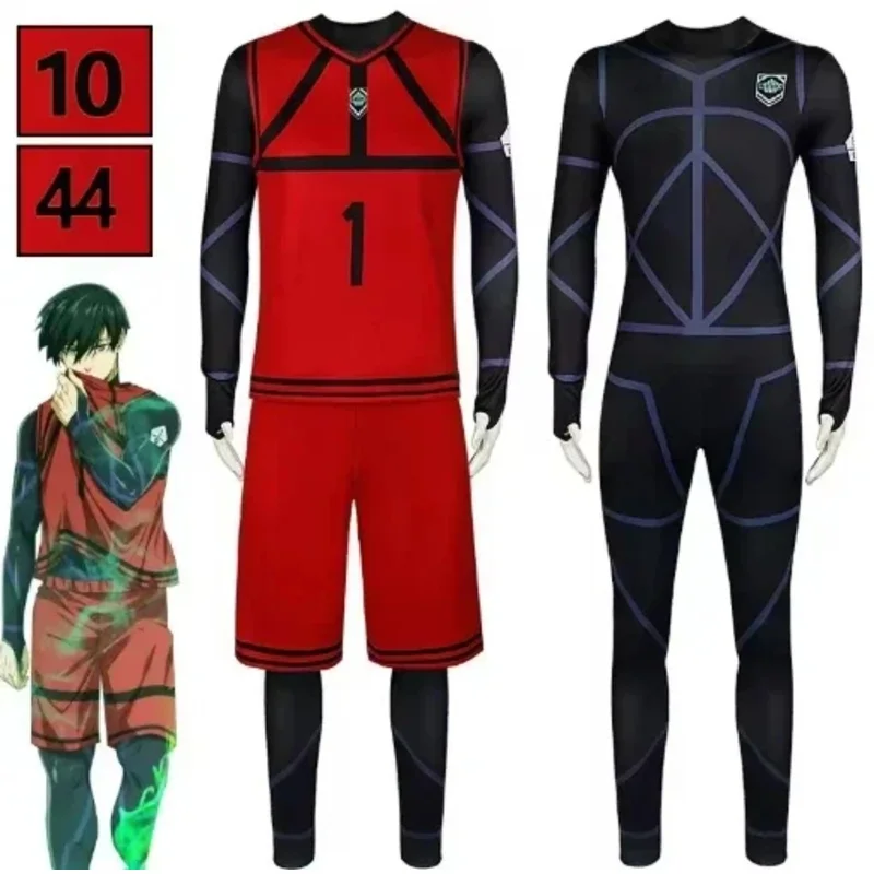 

aa69 Косплей Костюм Аниме Синий Замок Футбол Джерси Командная Униформа Исаги Йоичи Бачира Мегуру Микаге Рео Наги Спортивная Одежда Костюмы