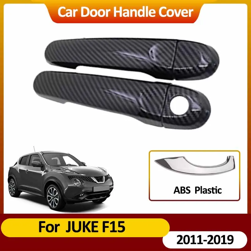 For Nissan Juke F15 Infiniti ESQ 2011~2019 Door Handles Covers Sticker Auto Exterior Scratch Resistant Car Decorate Accessories