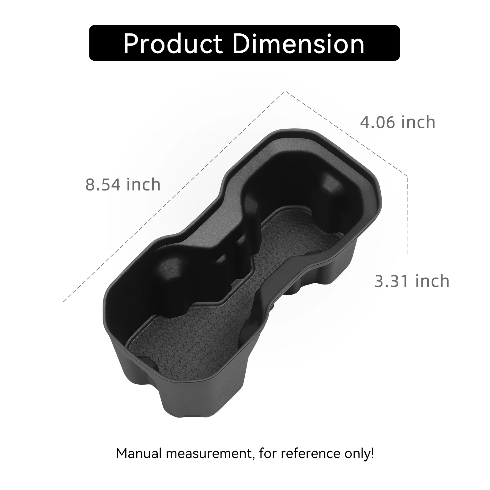 Smabee for Jetour G700 2025‑2026 LHD Center Console Cup Holder Insert TPE Car Cup Box Shock-Absorbing Organizer Car Accessories