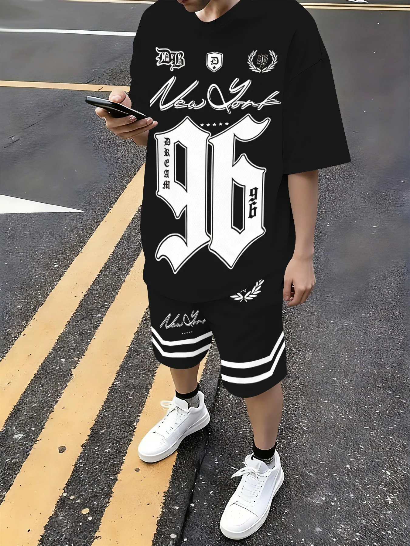 2026 Summer New Men's Suit - Street Casual Fashion Comfortable Soft Breathable Lightweight 3D Digital Pattern Printing