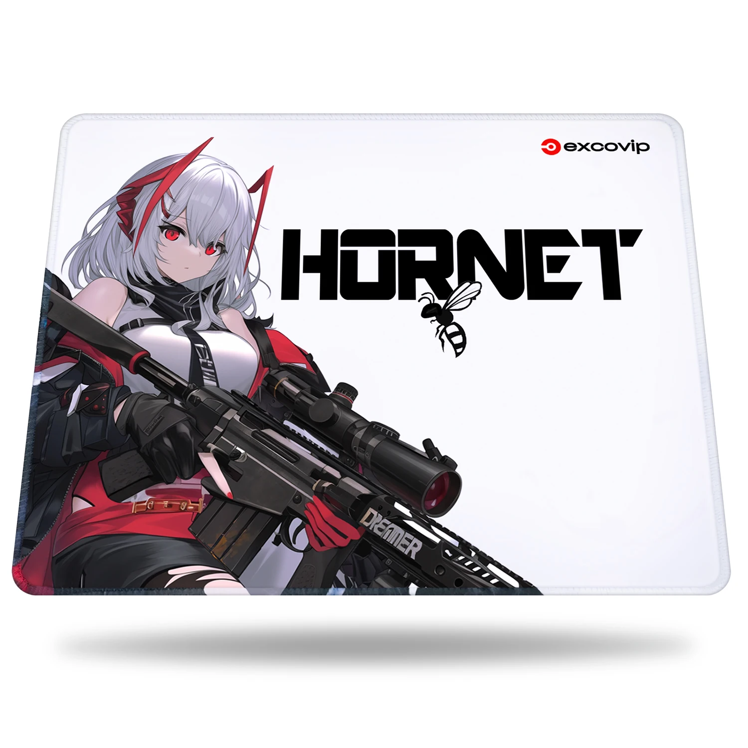 EXCO Mouse Pad Gaming with Stitched Edge Non-Slip Rubber Base Smooth Cloth Computer Mousepad for Office Home Laptop Portable