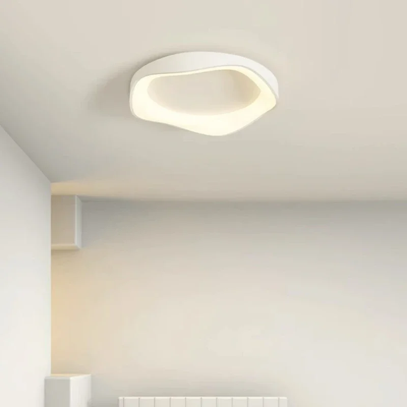 Moderner weißer intelligenter Kronleuchter für Schlafzimmer Wohnzimmer Küchen studie mit Fernbedienung runder Ring LED Decken leuchte Haupt licht