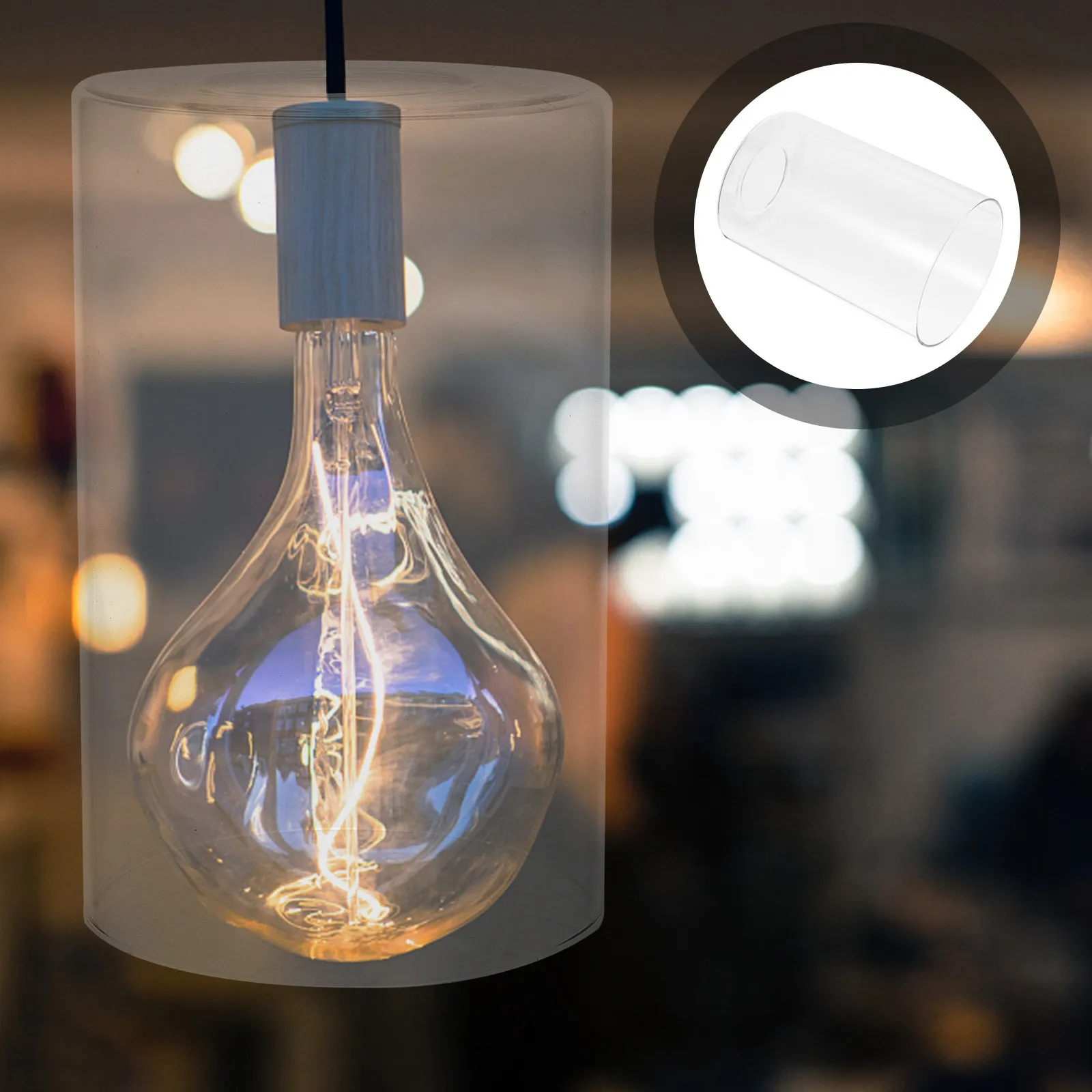 

Ретро-цилиндрический стеклянный плафон: Изысканное исполнение, мягкий рассеиватель света, декоративный чехол для потолочного подвесного светильника/люстры