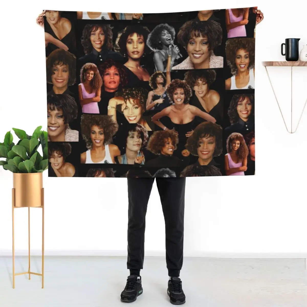 Whitney Houston Collage Throw Blanket decorative Retros warm winter Sofa Throw Luxury Throw Multi-Purpose Blankets