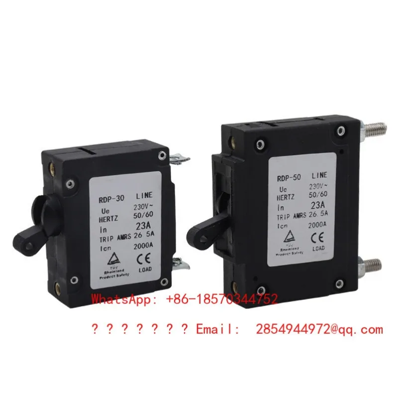 Single-phase 220V Generator 5/6.5 KW Circuit Breaker 23A Power Transmission Power Off Overload Protection Switch Leakage Device