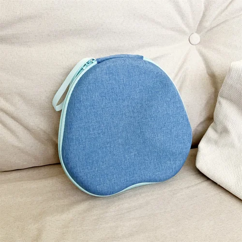 Imagen 2 del producto Para Anker Soundcore Space One Funda para auriculares EVA Bolsa de almacenamiento de dibujos animados Auriculares supraaurales Funda protectora a prueba de golpes - Azul