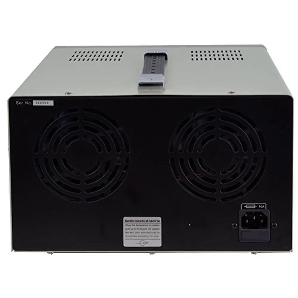 Fuente de alimentación de CC con Triple salida Digital, ventilador de refrigeración con pantalla LCD, voltaje constante de alta precisión, 0-30V, 0-5a