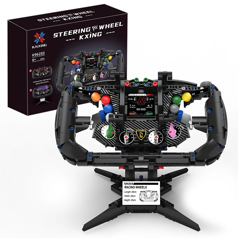 96253 867pcs Supercar V12 Steering Wheel Model Kit Creative Small Building Blocks for Adults