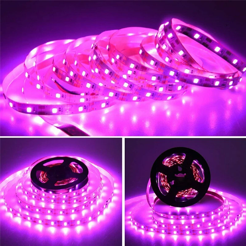 

500cm Full Spectrum USB 60LED/M Grow Strip Light 2835SMD Phyto Lamp for Garden Flower Greenhouse Hydroponic Plant Growing Garden