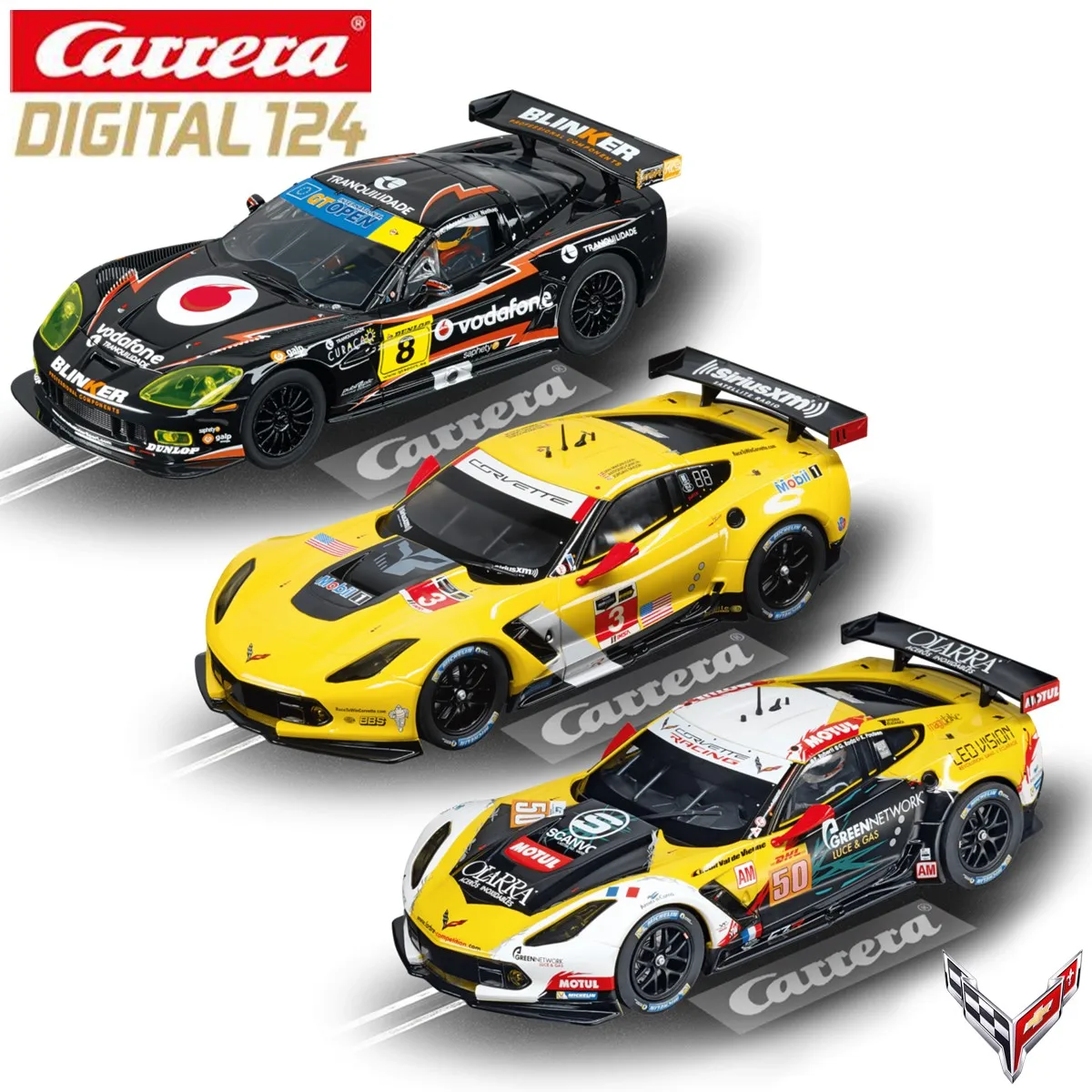 Carrera Slot Car Digital124 23796 Chevrolet Corvette C6R No.8 23818 Chevrolet Corvette C7.R No.03 23819 No.50: Detaylı Değerlendirme ve Kullanım Rehberi