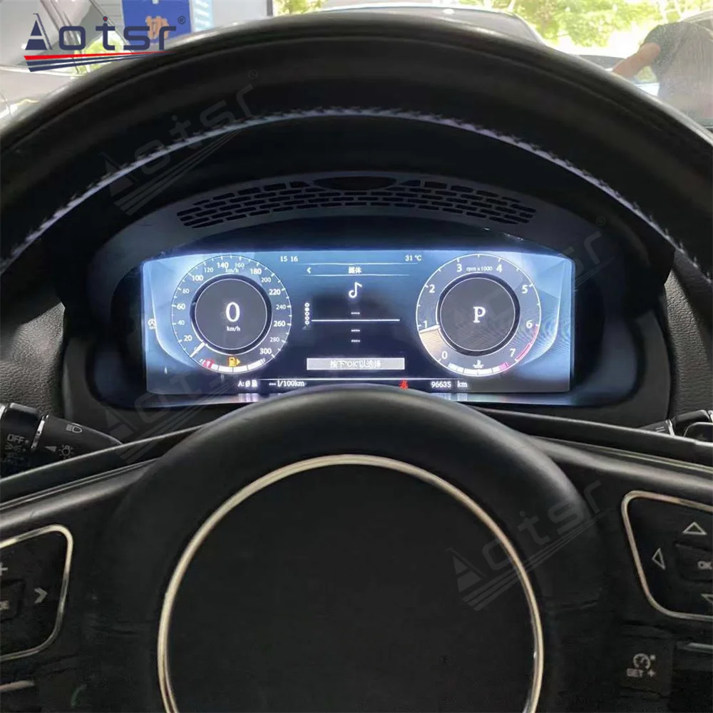 For Jaguar XFJ 2016-2019 The Lates LCD Digital Instrument Cluster Dashboard Display Speedometer Odometer Cockpit Car Accessories