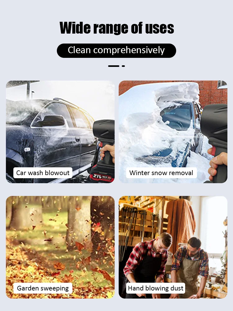 1100W強力送風機 車用除雪機 推力1600g ブラシレスモーター 64mm 濃密ターボジェットファン ブロードライ 水滴