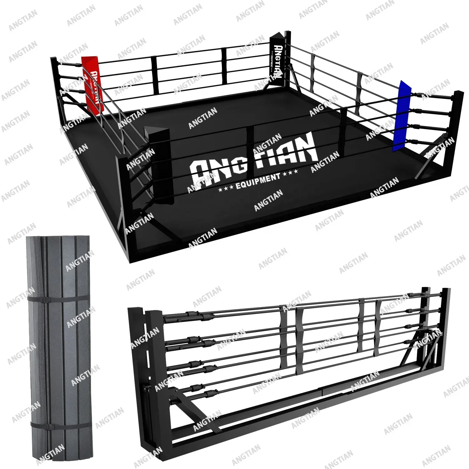 Hot sale portable wrestling ring folding boxing ring for martial arts fight taekwondo training outdoor boxing ring