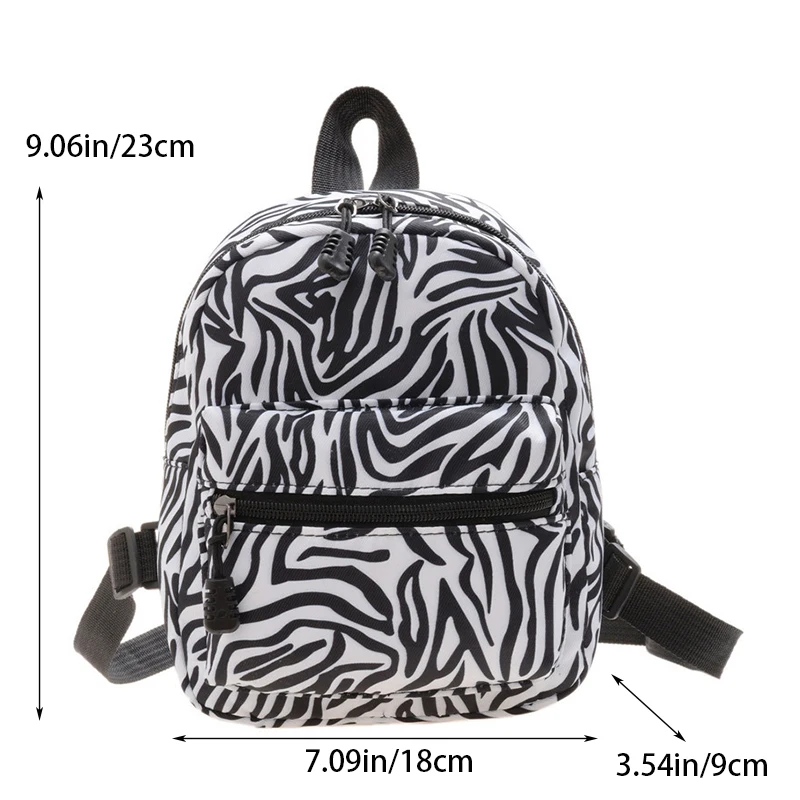 Mini Women\'s Backpacks Nylon Female Bag Animal Printing Small Feminina Backpack School Bags For Teen Girls Knapsack