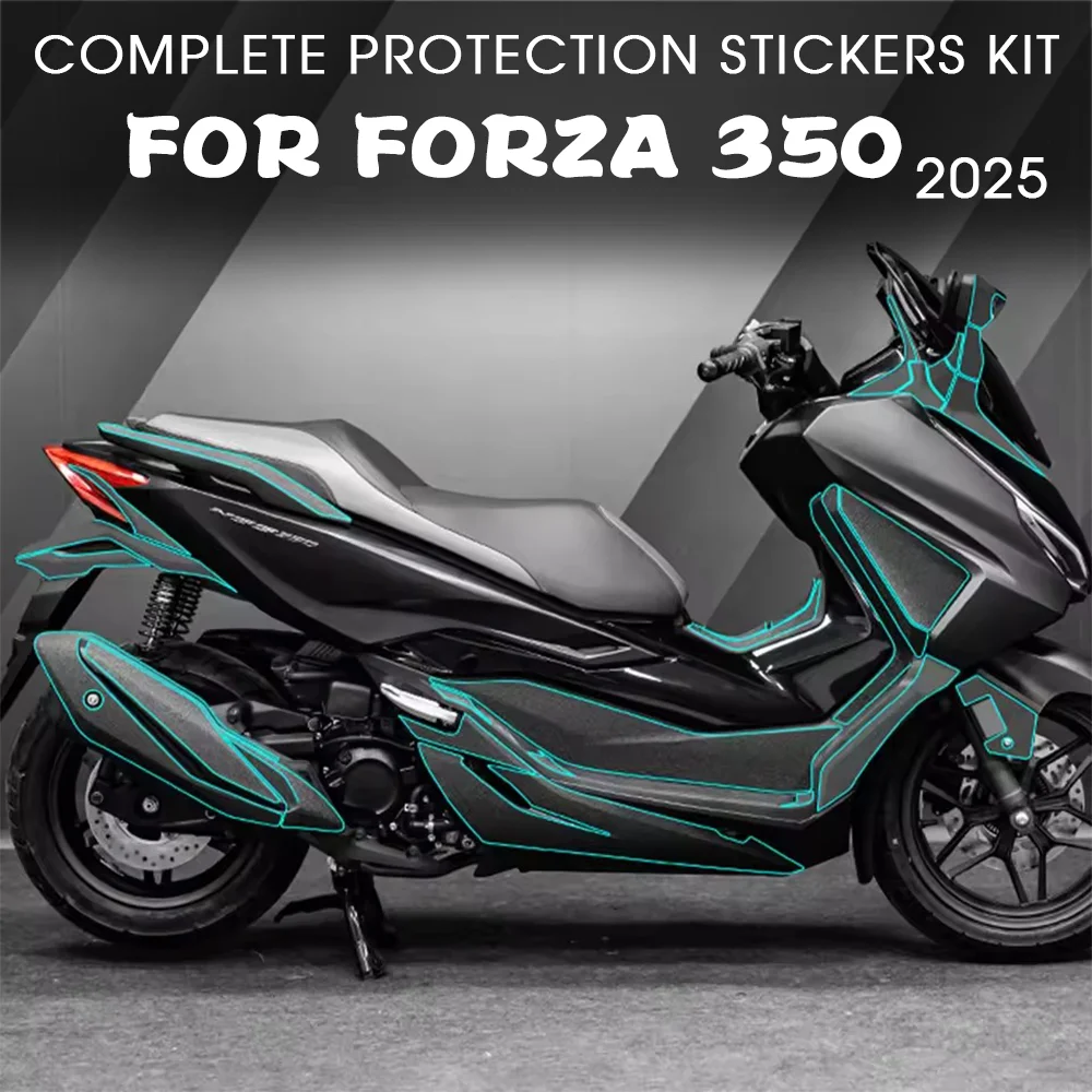 

For HONDA FORZA 350 2025 Motorcycle Thickened Frosted Complete Protection Stickers Kit For FORZA350 NSS350 NSS 350 2025