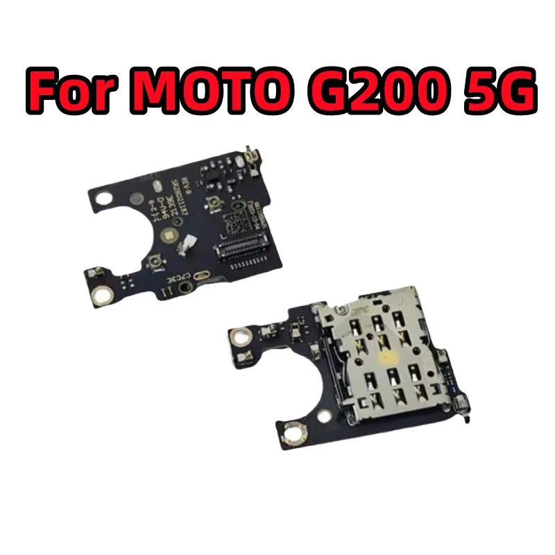 For Motorola MOTO G200 5G，XT2175-1 Sim Card Reader Dock Tray Socket Connector Flex Cable Board Replacement Parts