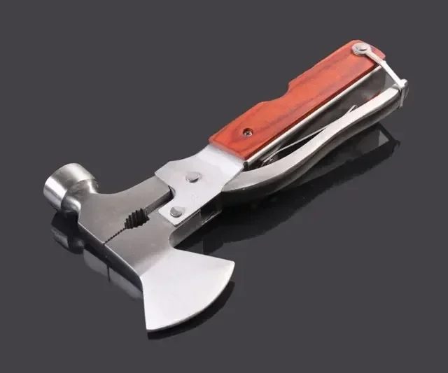 1 قطعة مطرقة متعددة الوظائف سلامة السيارة المطرقة نافذة الكسارة أدوات يدوية للطوارئ ، منشار التخييم في الهواء الطلق مفك البراغي المطرقة