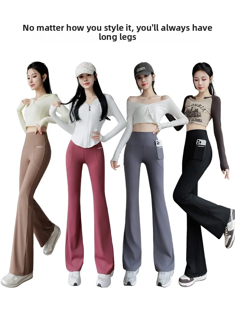 Pantalones de Yoga de cintura alta para mujer, pantalones largos elásticos adelgazantes con Control de barriga y levantamiento de glúteos, Color ocular