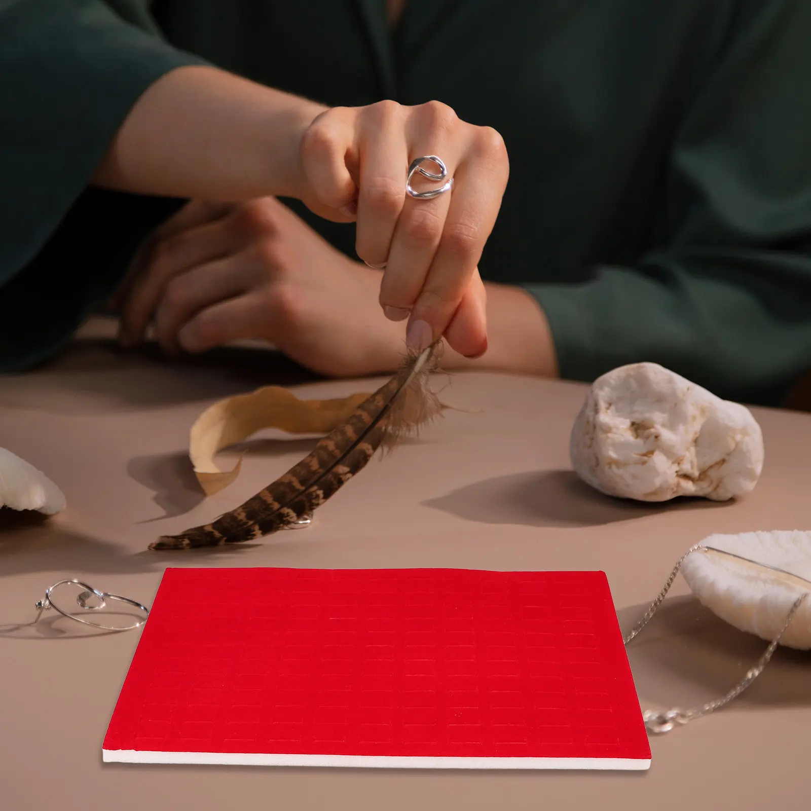 

Jewelry Box Insert Soft Sponge Pad for Rings Earrings Storage Organizing Display Tray Ring Holder Case Jewelry Display Retail