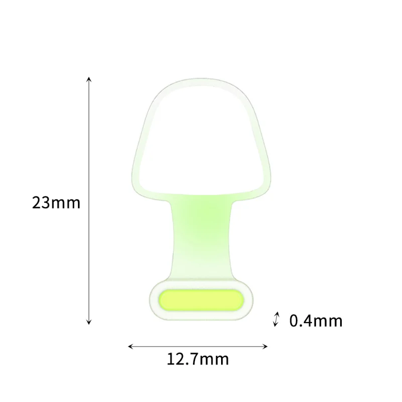 6/2Pcs Luminous Dust Plug Silicone Phone Charging Port for IPhone Type-C Anti-Lost Cap Waterproof and Dustproof Plug Accessories