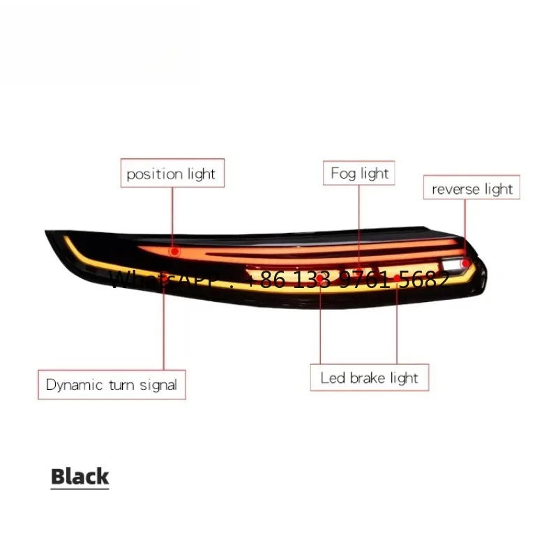 

[1979] Car Rear Lights 2014 2016 2010 970.2 970.1 Tail Lights Upgraded to Through LED Taillights for Panamera 970