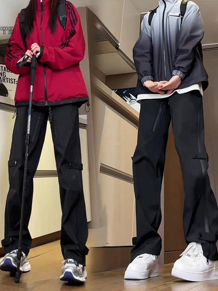 

Мужские зимние брюки-карго с флисовой подкладкой, мягкие, для активного отдыха, походов, альпинизма, рабочие, с молниями, повседневные