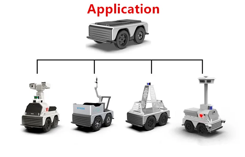 ALD-Bee หุ่นยนต์พัฒนาแชสซีแพลตฟอร์มการพัฒนารถยนต์ ROS ที่มีความสามารถในการโหลด 180 กก