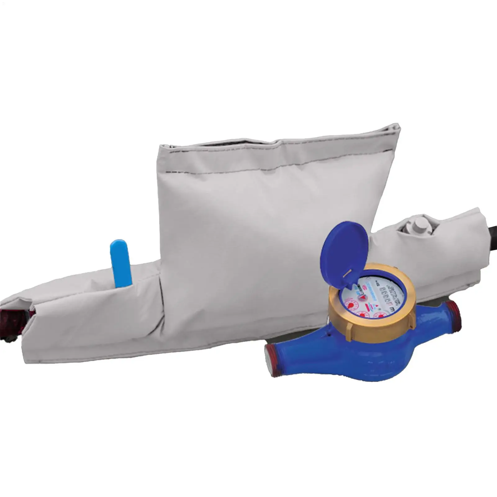 غطاء حماية عداد المياه واقي قابل لإعادة الاستخدام مقاوم للصقيع للطقس البارد سترة عازلة لقياس المياه لمستجئ أصحاب المنازل