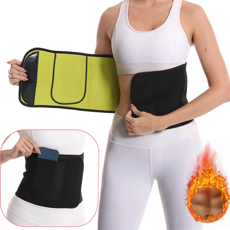 Frauen Abnehmen Gürtel Shapewear Korsett Taille Unterstützung Einstellbare Schweiß Taille Trainer Körper Shaper Gym Fitness Bauch-trimmer Hüftgürtel