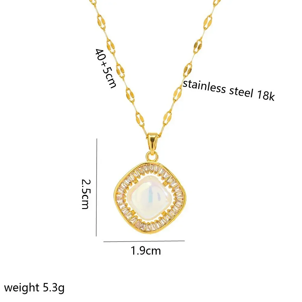 قلادة الترقوة بسيطة ومتعددة الاستخدامات، قلادة من الفولاذ التيتانيوم، راقية على Instagram، فاخرة خفيفة، قلادة بتصميم متخصص