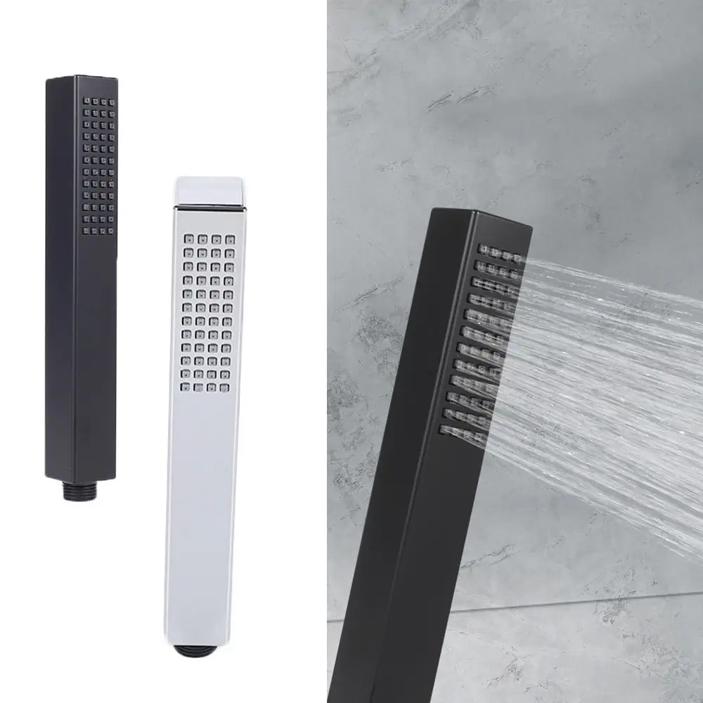 

New Hand Held Shower Head Square Single Function High Pressure Faucet Showerhead Bathroom Water-saving Sprayer Universal
