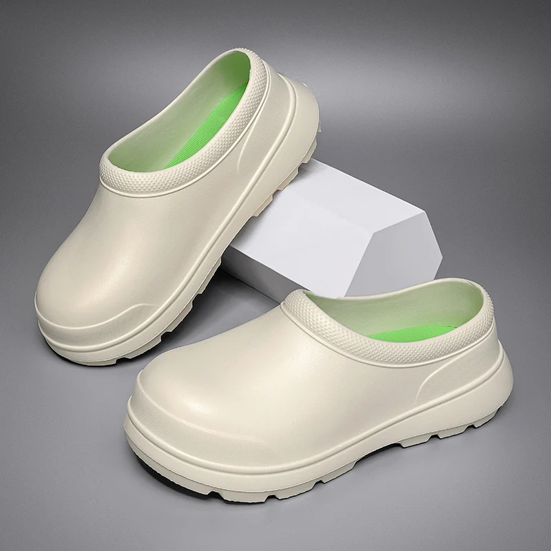 Unisex Kitchen Shoes Professional Chef Clogs Oil-Proof Doctor Nurse Shoes High Quality Garden Clogs Waterproof  for Pet Workers