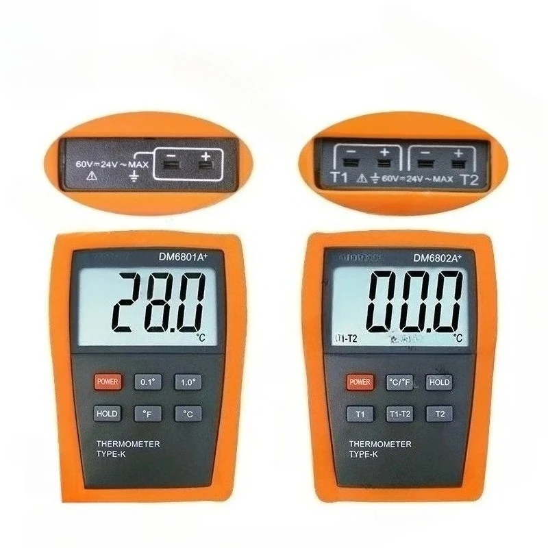 

DM6801A industrial thermometer, high-precision K-type thermocouple temperature measuring instrument
