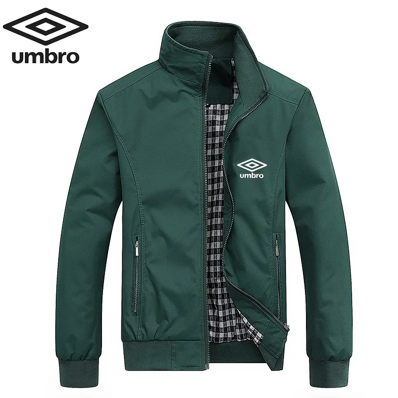 Embroidered Umbro Spring and Autumn Casual Solid Color Fashion Slim Fit Bomb Jacket Jacket Baseball Jacket Men\'s Jacket M-6XL