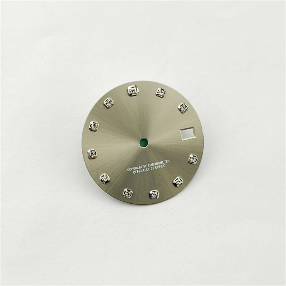 28.5mm Watch Dial for NH35 Movement Mechanical Watch Log Modification Face Diamond Encrusted Index Surface Watch Accessories