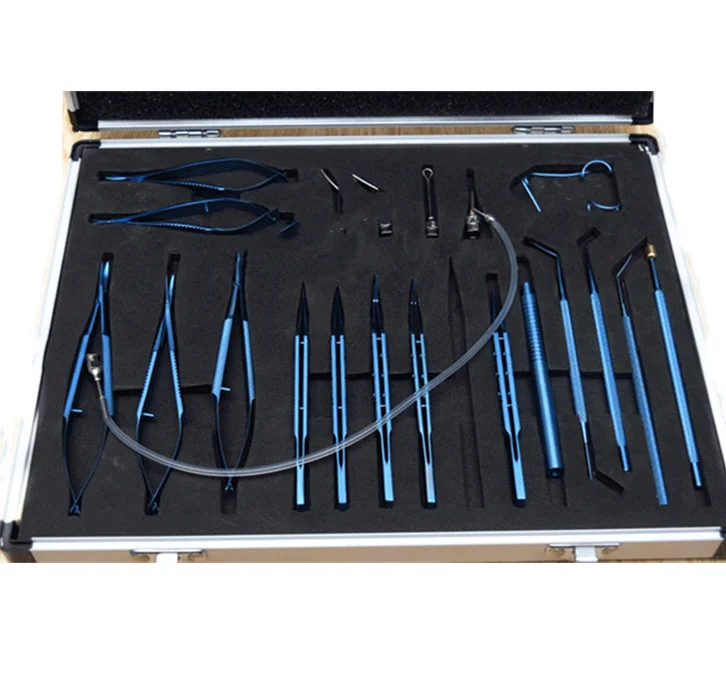 

Ophthalmic Surgical Instruments High Quality 21pcs Titanium Cataract Set for Ophthalmic Surgical Kit