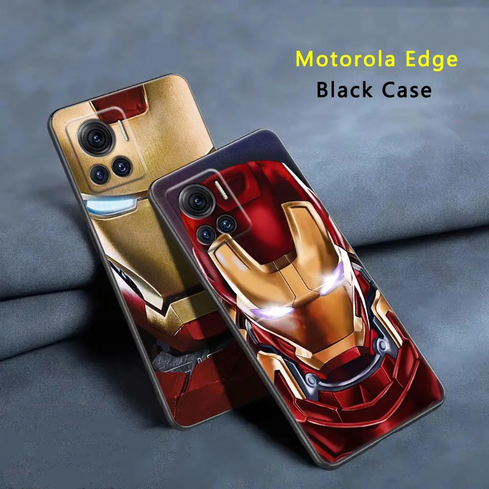 Iron Man Marvel Case For Motorola Moto Edge 20 40 30 Pro 30Lite 20Lite Fusion 20PRO Fundas Back Silicone Tpu Phone Cover Ironman