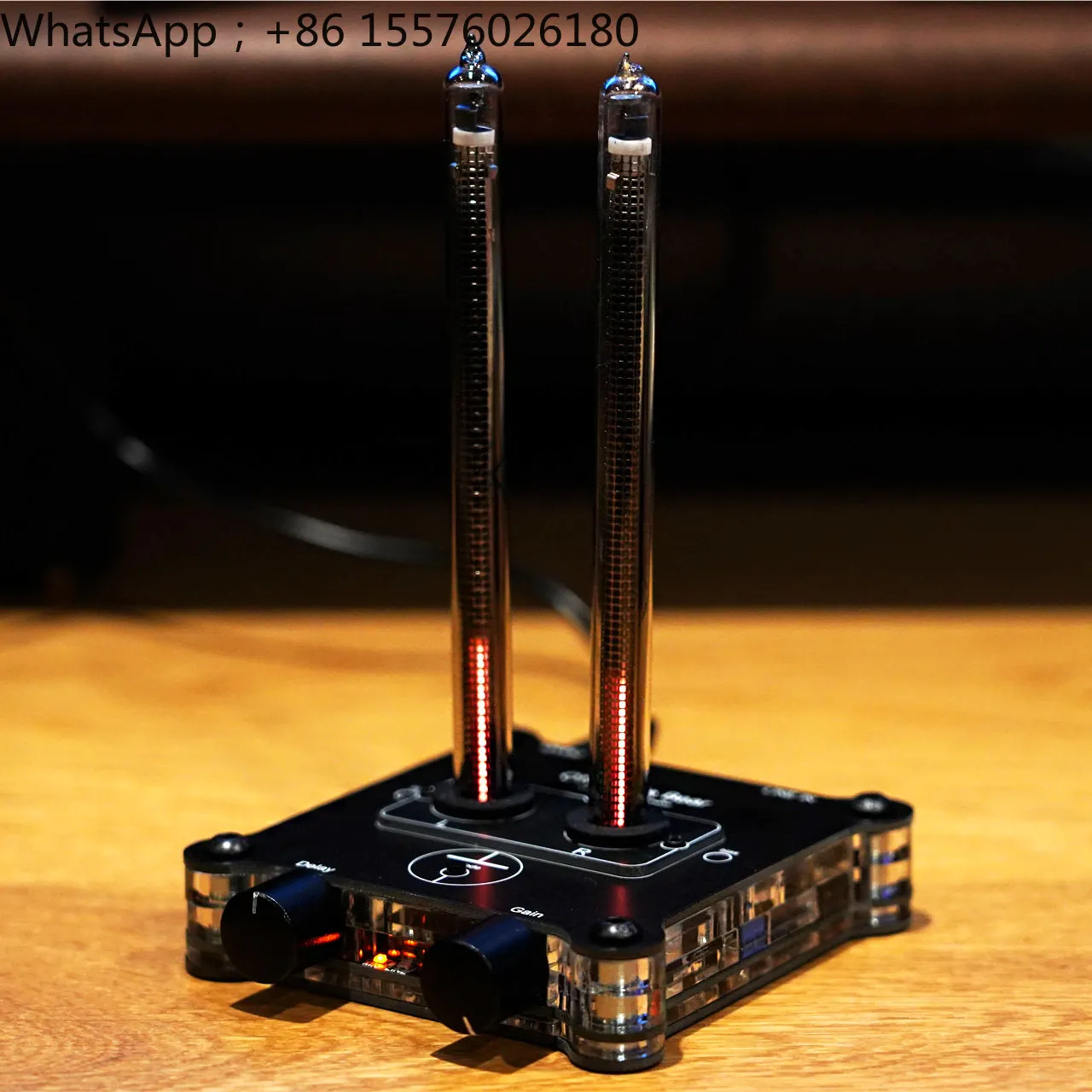 Retro IN9 Glow Tube Stereo VU9 Level Meter, Music Spectrum Sound-controlled Desktop Creative Rhythm Light