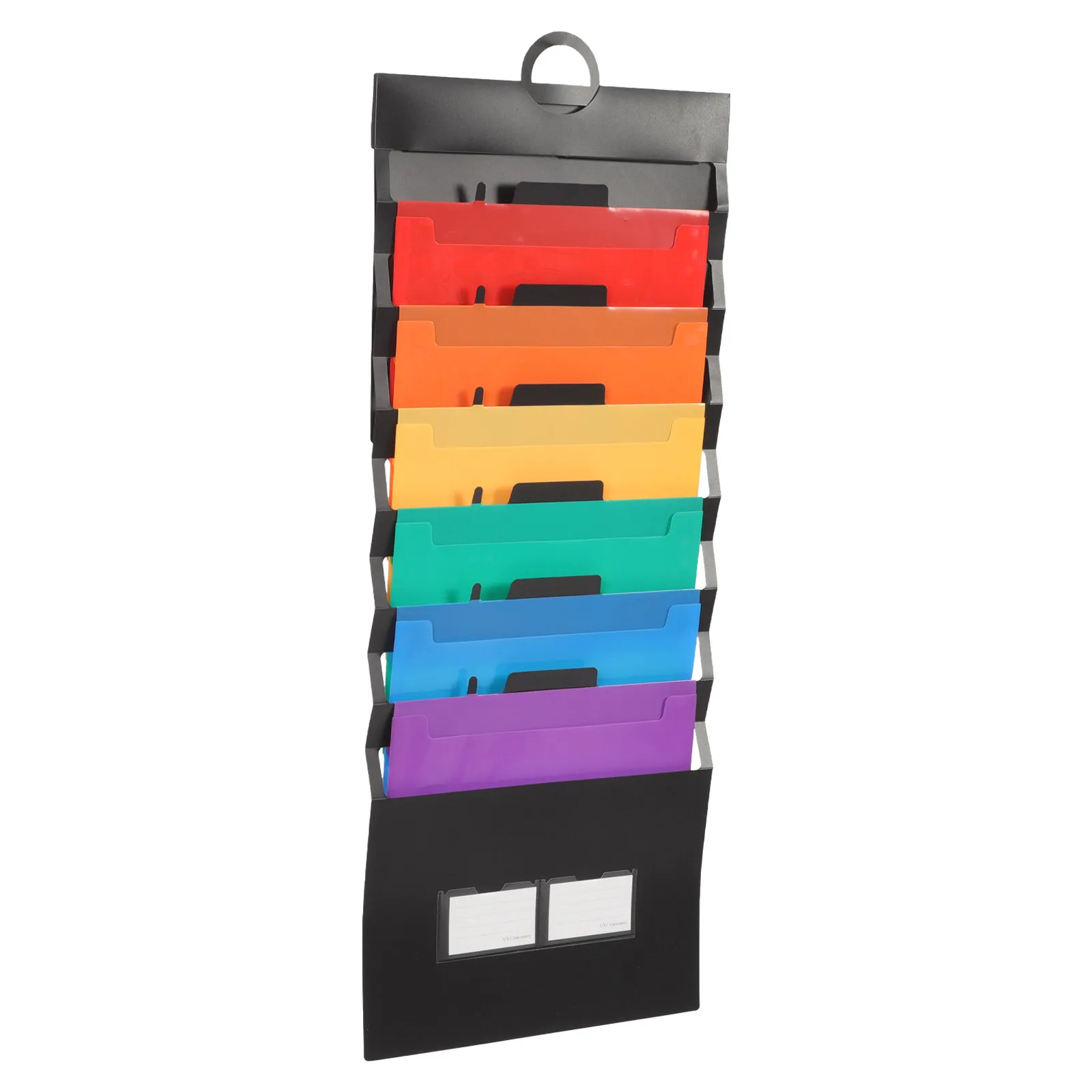 

Stylish Portable Plastic Folder with Pockets Large Capacity Multi-Layer Document Holder Waterproof File Organizer for Business