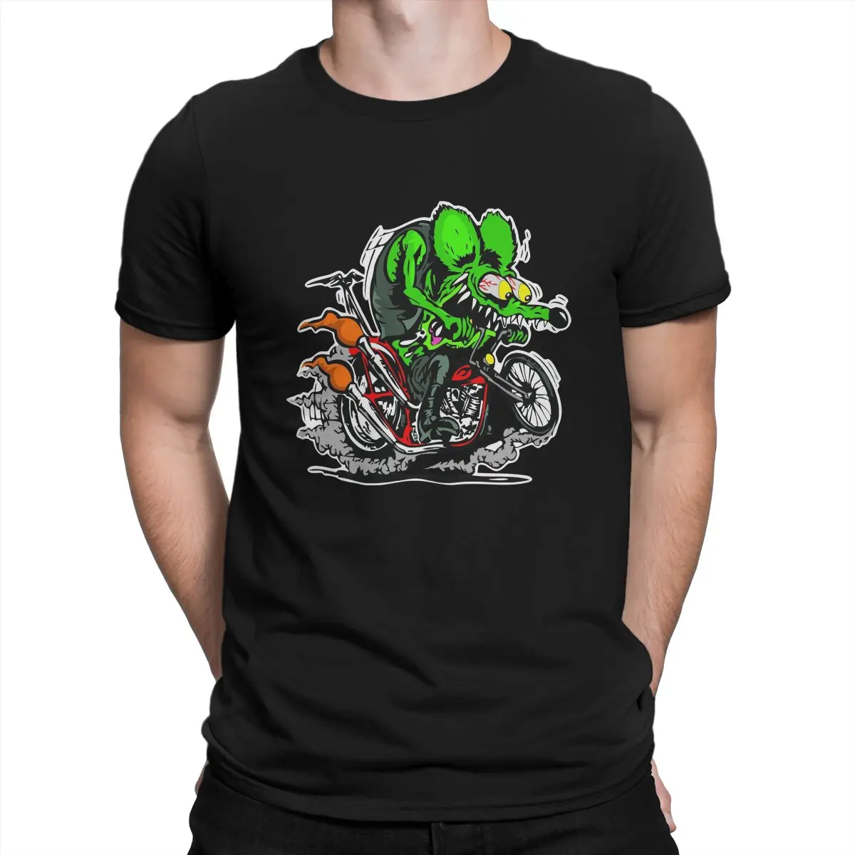 Tales of the Rat Fink John Goodman Newest TShirt for Men Motorcycle Round Collar Pure Cotton T Shirt Distinctive Birthday Gifts