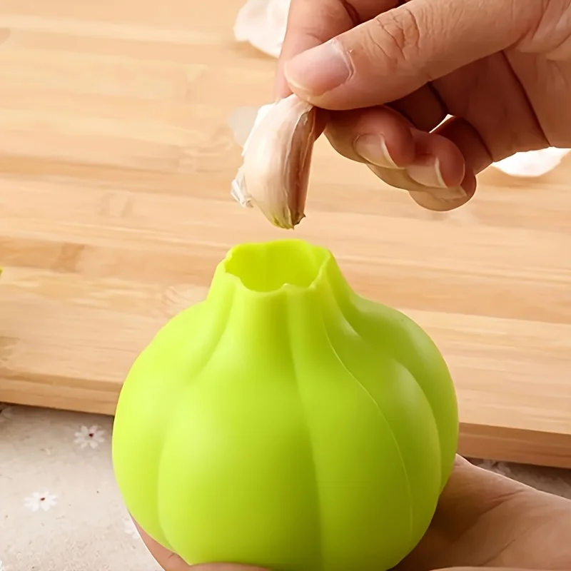 Kitchen Garlic Peeler Garlic Puree Remover Silicone Garlic Peeler Manual Garlic Peeler Silicone Garlic Peeler Practical Tool