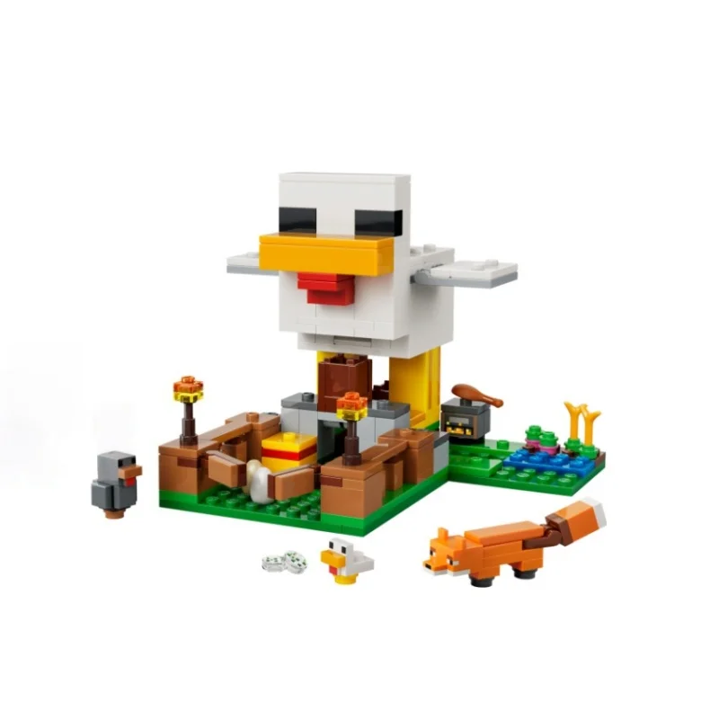 

Новинка MOC: Конструктор «Куриная ферма» серии World Series для мальчиков и девочек, развивающие игрушки-головоломки, подарки на день рождения и Рождество